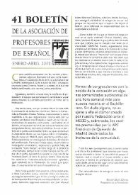 Boletín de la Asociación de Profesores de Español (FASPE). Núm. 41, 2002