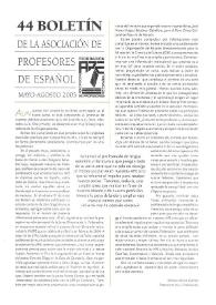 Boletín de la Asociación de Profesores de Español (FASPE). Núm. 44, 2003