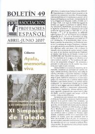 Boletín de la Asociación de Profesores de Español (FASPE). Núm. 49, 2007