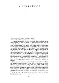 Cuadernos Hispanoamericanos, núm. 16 (julio-agosto 1950). Asteriscos