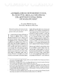 'Querría que me entendiesen todos, el culto y el lego': la influencia del 'Arte nuevo' en la prosa de María de Zayas 