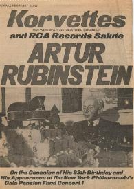 Korvettes and RCA records salute Arthur Rubinstein