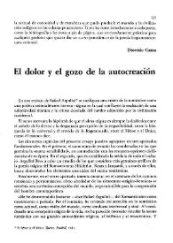 El dolor y el gozo de la autocreación