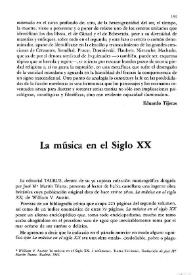 La música en el siglo XX