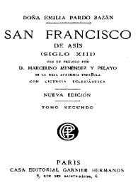 San Francisco de Asís (siglo XIII). Tomo Secundo
