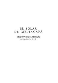 El solar de Mediacapa
