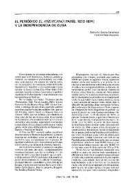 El periódico 'El Americano' (París, 1872-1874) y la independencia de Cuba