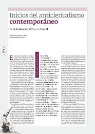 Inicios del anticlericalismo contemporáneo: de la Ilustración al Trienio Liberal 