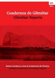 Cuadernos de Gibraltar = Gibraltar Reports. Núm. 1, 2015
