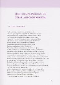 Tres poemas inéditos