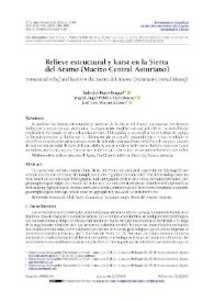 Relieve estructural y karst en la Sierra del Aramo (Macizo Central Asturiano)