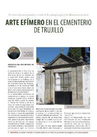 El arte efímero en el cementerio de Trujillo
