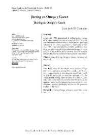 Jhering en Ortega y Gasset