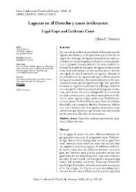 Lagunas en el Derecho y casos irrelevantes