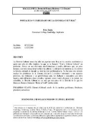 Fortalezas y debilidades de la historia cultural