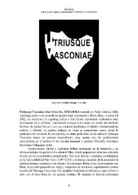 Utriusque Vasconiae [editorial] (San Sebastián, 2000-2018 ) [Semblanza]