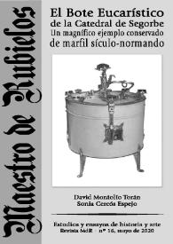 El Bote Eucarístico de la Catedral de Segorbe. Un magnífico ejemplo conservado de marfil sículo-normando 