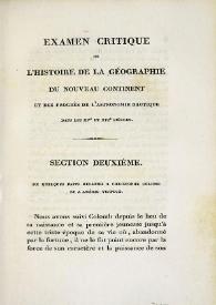 Examen critique de l'histoire de la géographie du Nouveau continent et des progrès de l'astronomie nautique aux XVe et XVIe siècles. Tome IV
