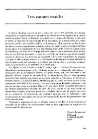 Presentación de tres autores israelíes