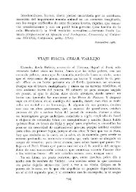 Viaje hacia César Vallejo