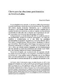 Claves para las elecciones presidenciales en América Latina