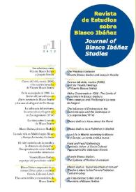 Revista de estudios sobre Blasco Ibáñez = Journal of Blasco Ibáñez studies. Núm. 1, 2012