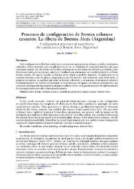 Procesos de configuración de frentes urbanos costeros: La ribera de Buenos Aires (Argentina)