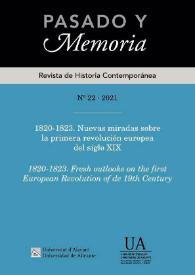 Pasado y Memoria. Revista de Historia Contemporánea. Núm. 22 (2021). 1820-1823. Nuevas miradas sobre la primera revolución europea del siglo XIX
