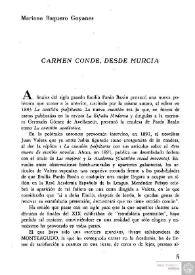Carmen Conde, desde Murcia