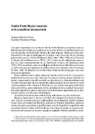 Emilia Pardo Bazán: incursión en la actualidad internacional