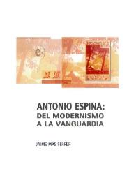 Antonio Espina: del modernismo a la vanguardia