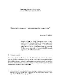 Derechos humanos y administración de justicia