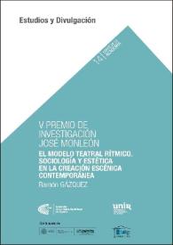 El modelo teatral rítmico. Sociología y estética en la creación escénica contemporánea