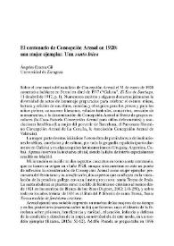 El centenario de Concepción Arenal en 1920: una mujer ejemplar. Una 