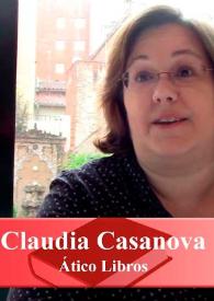 Entrevista a Claudia Casanova (Ático de los Libros)