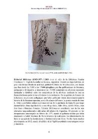 Editorial Biblioteca (1965-1977 / 2015- ) [Semblanza]