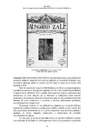 Jaungoiko-Zale’ren Irarkola [Imprenta] (1912-1936) [Semblanza]