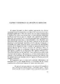 Elipsis y zeugma en 'El Buscón' de Quevedo