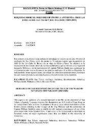 Pesquisas sobre el descubrimiento de la Antártida: tras la estela del Williams of Blyth y del San Telmo (1819-1821)