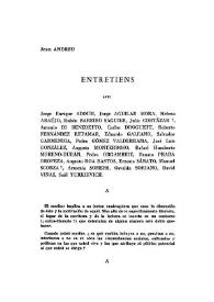 Entretiens avec... [Fragmento Antonio Di Benedetto]