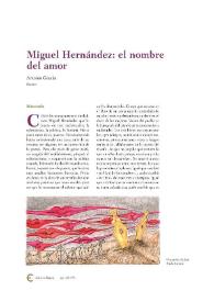 Miguel Hernández: el hombre del amor