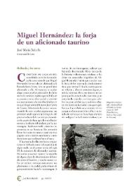 Miguel Hernández: la forja de un aficionado taurino
