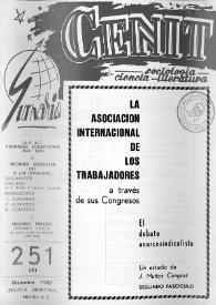 Cenit : Revista de Sociología, Ciencia y Literatura. Año XXXVII, núm. 251, diciembre 1987