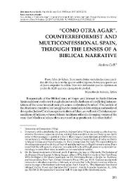 'Como otra Agar'. Counterreformist and multiconfessional Spain, through the lenses of a biblical narrative
