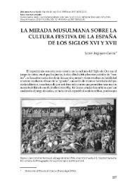 La mirada musulmana sobre la cultura festiva de la España de los siglos XVI y XVII