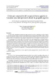 Crisis por cooptación del cooperativismo agrario en Canarias: una interpretación desde la geografía agraria