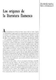 Los orígenes de la literatura flamenca