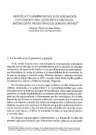 Novela y compromiso: los soldados olvidados del ejército colonial. 'Bataillons noirs' (1941) de Joseph Peyré