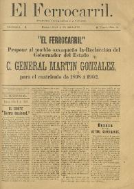 El Ferrocarril : periódico independiente y liberal. Cuarta época, tomo I, núm. 46, 9 de junio de 1898