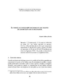 La teoría de infracción de deber en los delitos de corrupción de funcionarios